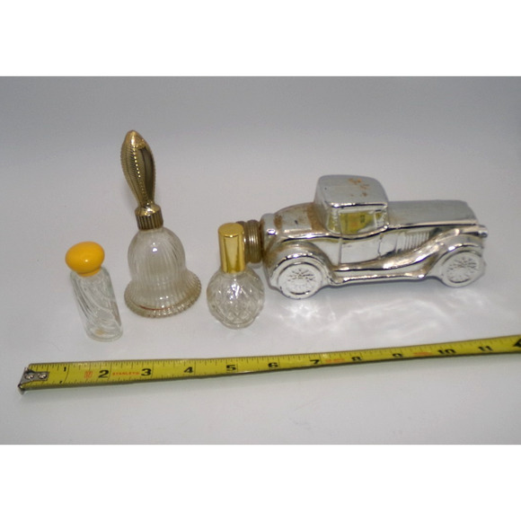 Vintage Mixed Lot AVON Men's Cologne Car Bell small bottle empty perfume bottle - Picture 11 of 12